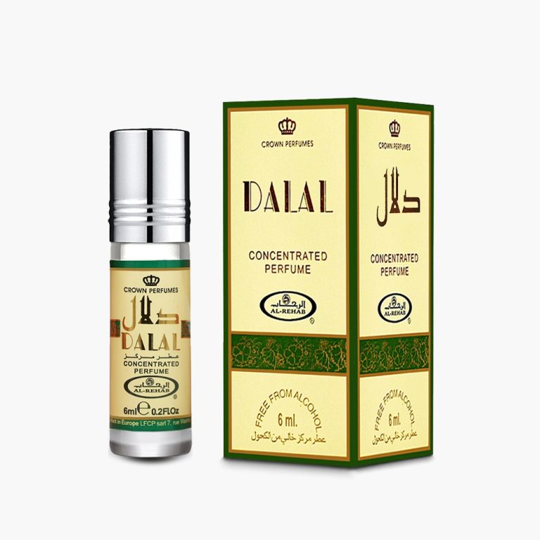 تصویر شیشه و جعبه عطر 6 میل دلال از برند الرحاب