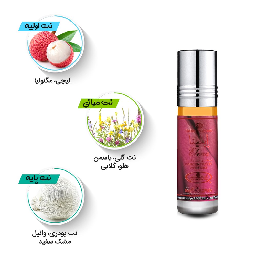 نتهای اولیه، میانی و پایه عطر 6 میل ایلینا از برند الرحاب