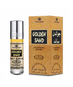 تصویر شیشه و جعبه عطر 6 میل جولدن ساند از برند الرحاب