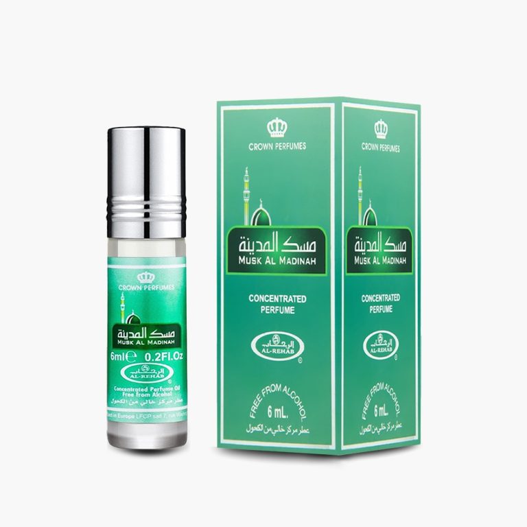 عطر روغنی 6 میل مسک مدینه از برند الرحاب