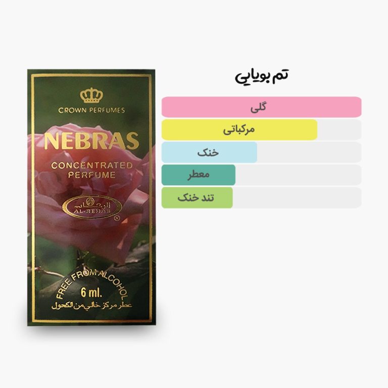 آکوردهای اصلی عطر روغنی 6 میل نبراس الرحاب