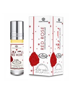 تصویر شیشه و جعبه عطر 6 میل رد رز از برند الرحاب