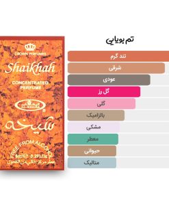 تصویر شیشه و جعبه عطر 6 میل شیخه از برند الرحاب