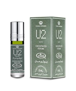 تصویر شیشه و جعبه عطر 6 میل یو2 از برند الرحاب