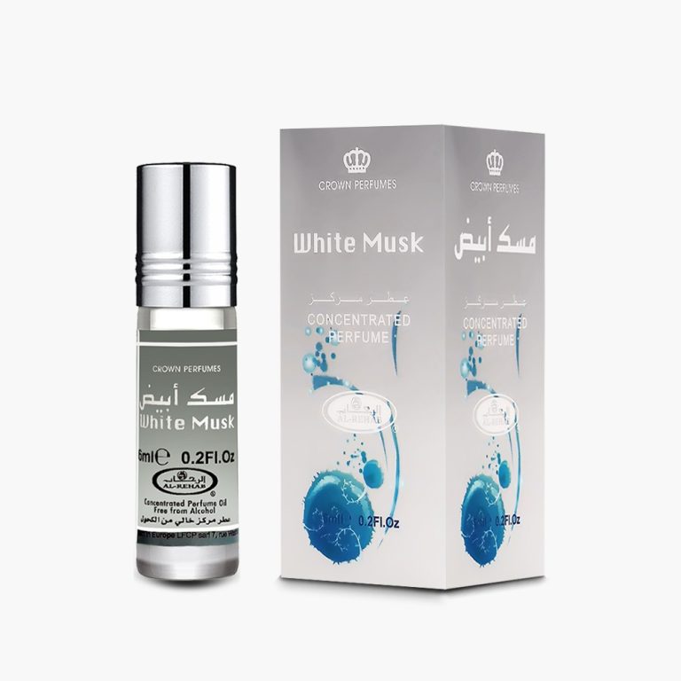 عطر روغنی 6 میل مسک ابیض از برند الرحاب