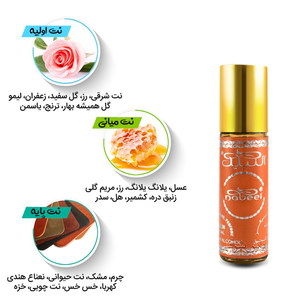 نتهای اولیه، میانی و پایه عطر 6 میل نبیل بای نبیل از برند نبیل