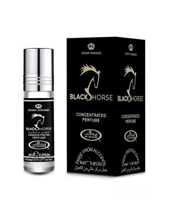 تصویر شیشه و جعبه عطر 6 میل بلک هورس از برند الرحاب