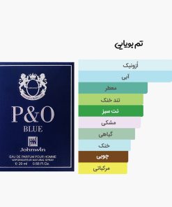 آکورد عطر جیبی و کتابی بلو پی اند او جانوین مشابه ادکلن رالف لورن پولو بلو