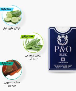 نت‌های عطر جیبی و کتابی بلو پی اند او جانوین مشابه ادکلن رالف لورن پولو بلو