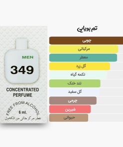 آکوردهای اصلی عطر اسمارت کالکشن 349 مشابه لاگوست سفید