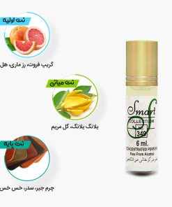 نتهای اولیه، میانی و پایه عطر اسمارت کالکشن 349 مشابه لاگوست سفید