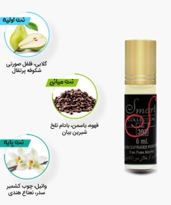 نتهای اولیه، میانه و پایه عطر اسمارت کالکشن 393 مشابه بلک اوپیوم